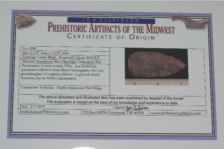 Certificate of Origin Picture